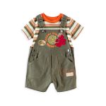Sesame Street Infant Boy's Elmo Safari Shortall Set