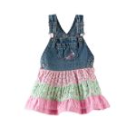 OshKosh Infant Girl's Denim and Print Tiered Jumper