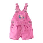 OshKosh Infant Girl's Embroidered Twill Shortall