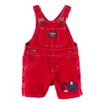 OshKosh Infant Boy's Red Denim Shortall