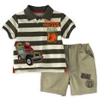 Sesame Street Infant Boy's Elmo & Oscar 2 Piece Tour Set