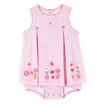 Carter's Newborn Girl's Gingham Tier Sunsuit
