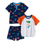 Carter's Toddler Boy's 3-Piece Applique Dino Pajamas