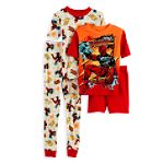 Power Rangers Boy's 4-7 Primal Fury Mix-N-Match 4-Piece Pajama Set
