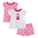 Carter's Toddler Girl's 3-Piece Gumball Print Ruffle Short Pajamas