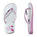 Canyon River Blues Girl's 4-16 Heart Flip Flops