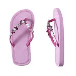 Canyon River Blues Girl's 4-16 Foil Butterfly Flip Flops