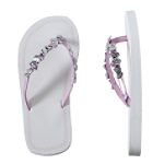 Canyon River Blues Girl's 4-16 Foil Butterfly Flip Flops