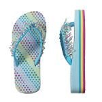 Canyon River Blues Girl's 4-16 Beaded & Striped Flip Flops