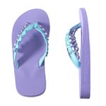 Canyon River Blues Girl's 4-16 Heart Charm Flip Flops