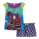 Wizards of Waverly Place Girl's 4-16 Flutter Sleeve Short Pajamas