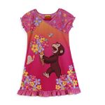 Curious George Toddler Girl's Ruffle Nightgown