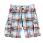 OshKosh Toddler Boy's Constructed Plaid Cargo Short