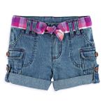 Toughskins Toddler Girl's Light Denim Fashion Shorts