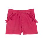 Toughskins Toddler Girl's Knit Short with Ruffle Pocket