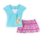 Disney Toddler Girl's Princesses Top with Printed Skort