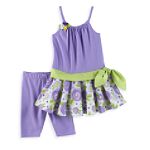Youngland Infant Girl's Drop Waist Floral Skimmer Dress Set
