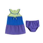 Toughskins Infant Girl's Tiered Jersey Dress with Panty