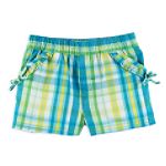 Toughskins Infant Girl's Printed Plaid Poplin Short