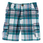 OshKosh Toddler Boy's Constructed Plaid Cargo Short