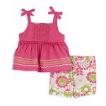 Baby Q Toddler Girl's Printed Short Set