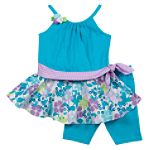 Youngland Infant Girl's Drop Waist Floral Skimmer Dress Set