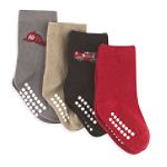 TKS Toddler Boy's 4-Pack Fireman Print Fashion Crew Socks