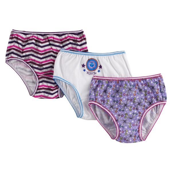 Disney Girl's 6-8 Wizards of Waverly 3-Pack Panty