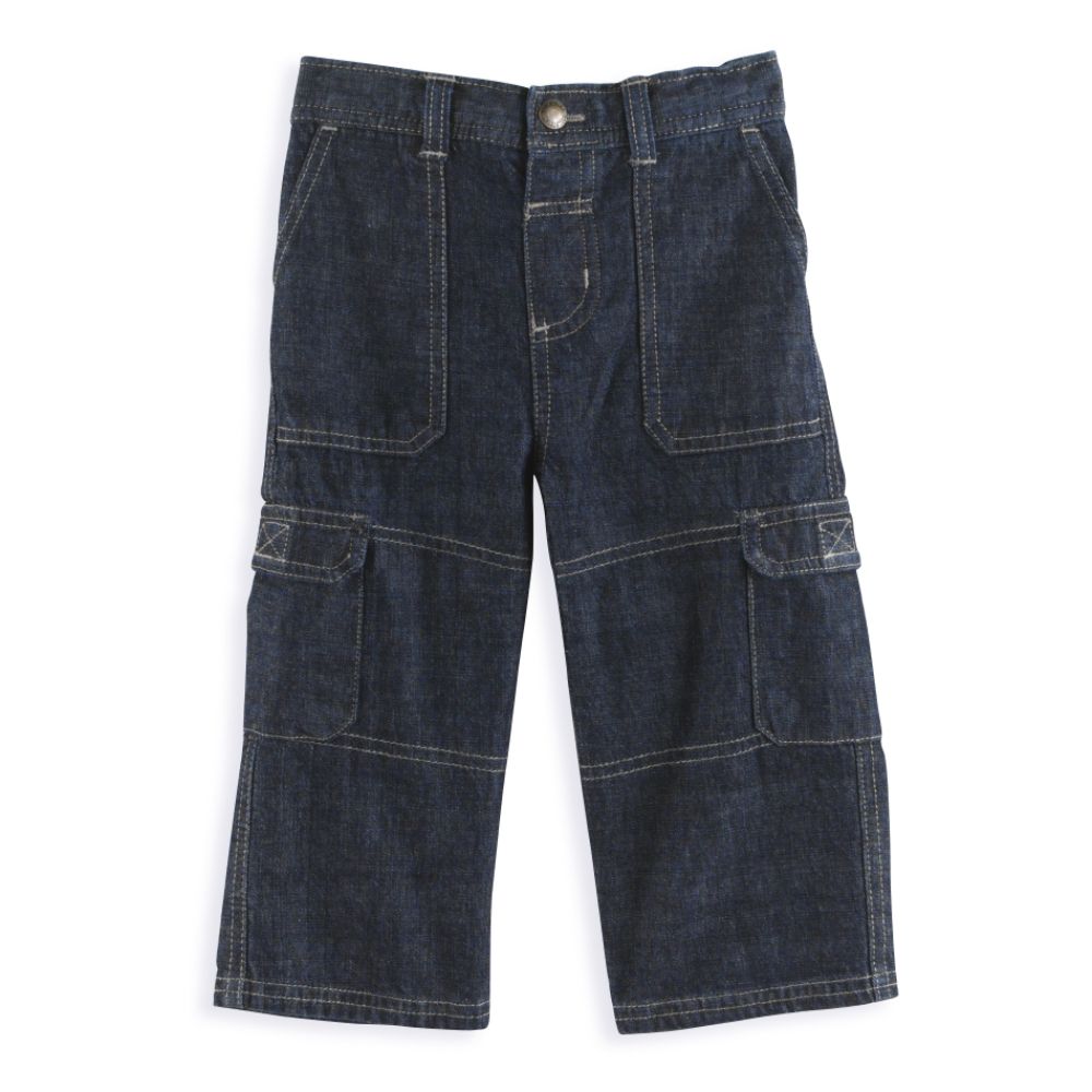 Toughskins Toddler Boy's Denim Cargo Pant