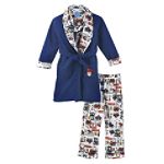 Bunz Kidz Infant Boy's Firehouse Pajamas & Robe Set