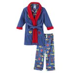 Bunz Kidz Infant Boy's Traffic Signs Pajamas & Robe Set