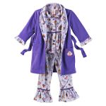 Bunz Kidz Infant Girl's "Tea Party" Pajamas & Robe Set