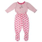 Carter's Infant Girl's 2-Piece Footed Snapwaist Pajamas, "Apple of Daddy's Eye"