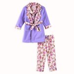 Bunz Kidz Infant Girl's "Horses" Pajamas & Robe Set