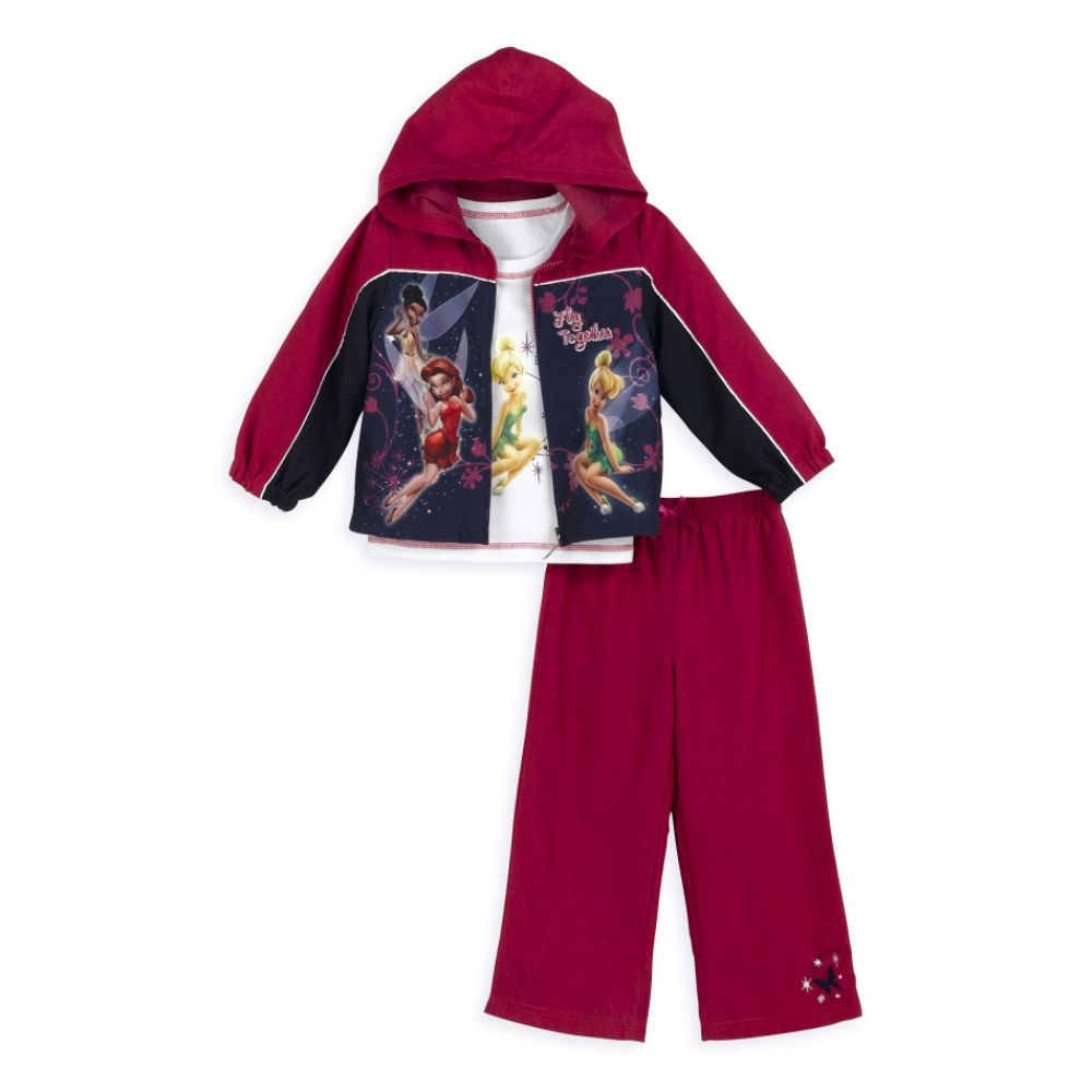Disney Tinkerbell Toddler Girl's Three-Piece Tinker Bell Wind Suit