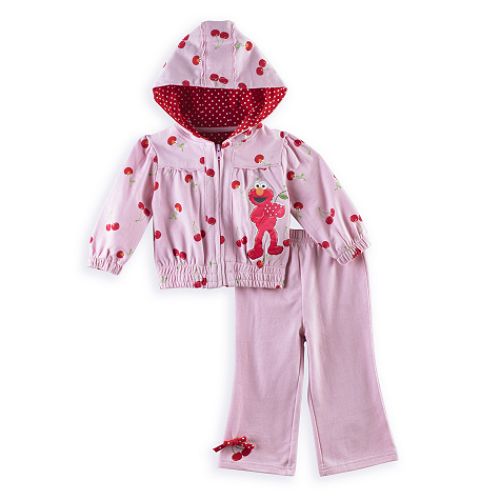 Sesame Street Infant Girl's Elmo 2-Piece French Terry Pant Set