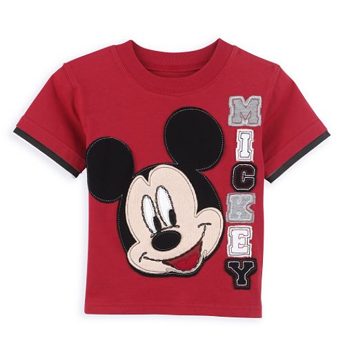 Disney Toddler Boy's Mickey Mouse Applique Fashion Tee