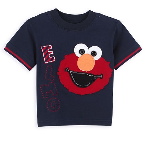 Sesame Street Toddler Boy's Elmo Applique Fashion Tee