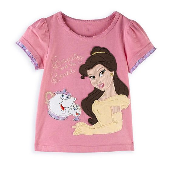 Disney Toddler Girl's Belle Homespun Applique Top