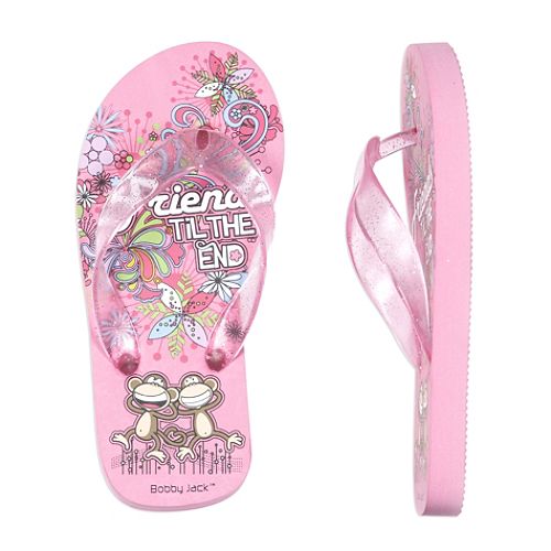  Bobby Jack Girl's 4-14 Friends Til The End' Flip Flops 