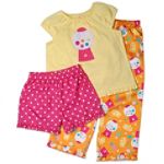 Carter's Girl's 4-7 Gumball 3-Piece Pajama Set