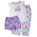 Carter's Girl's 4-7 Big Sis 3-Piece Pajama Set
