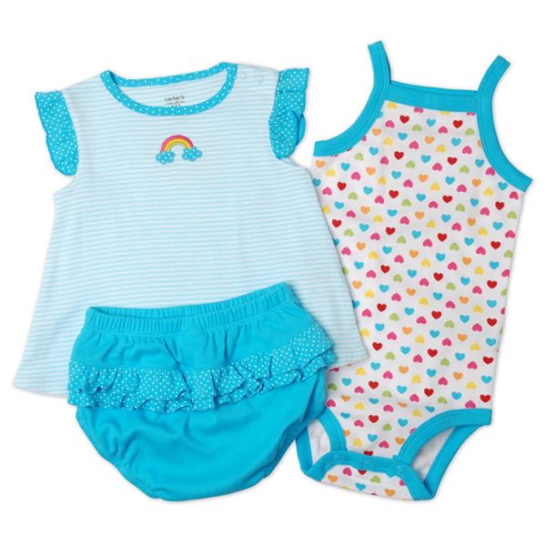 Carter's Newborn Girl's Diaper Cover Set
