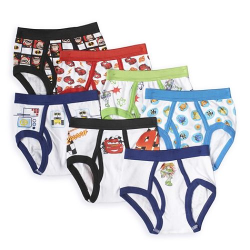Disney Toddler Boy's Pixar 7-Pack Brief