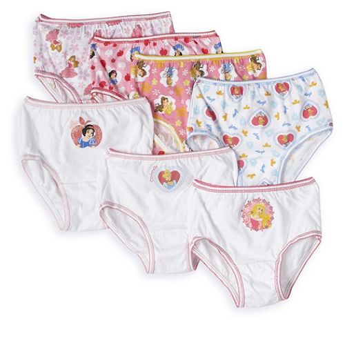Disney Toddler Girl's Princess 7-Pack brief