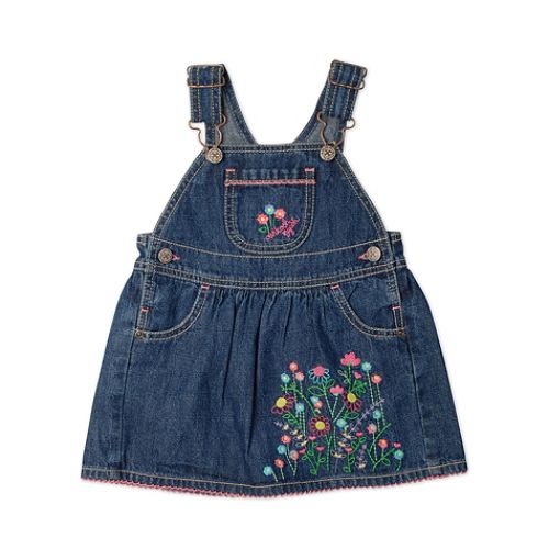 OshKosh Infant Girl's Dark Denim Jumper with... by 