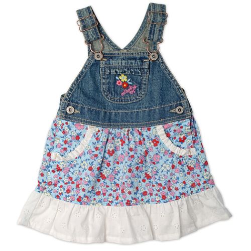 OshKosh Infant Girl's Denim Jumper with Print &... by 