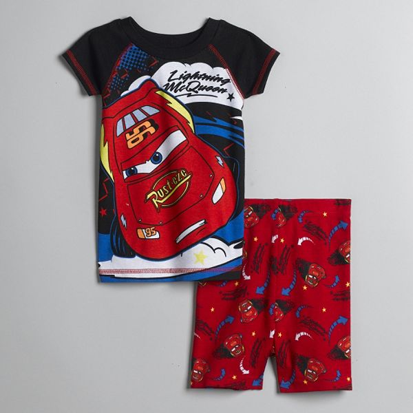 Disney Toddler Boy's Lightning McQueen Short Pajamas
