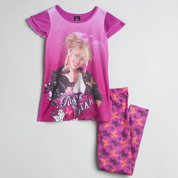 Disney Hannah Montana Girl's 4-10 Pajamas