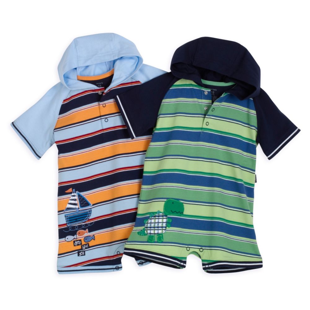 Carter's Boys Hooded Romper Collection